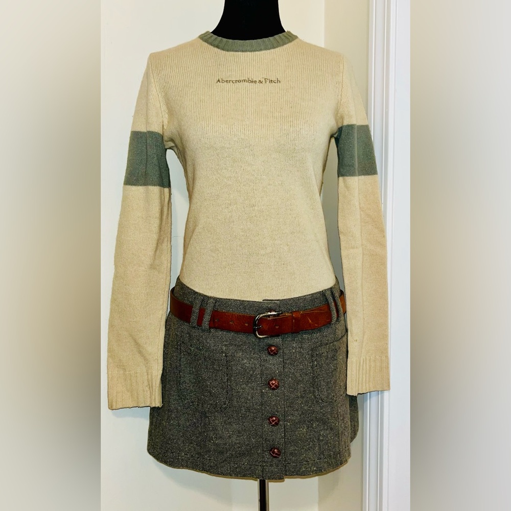 American Eagle Outfitters Tweed Wool blend miniskirt
